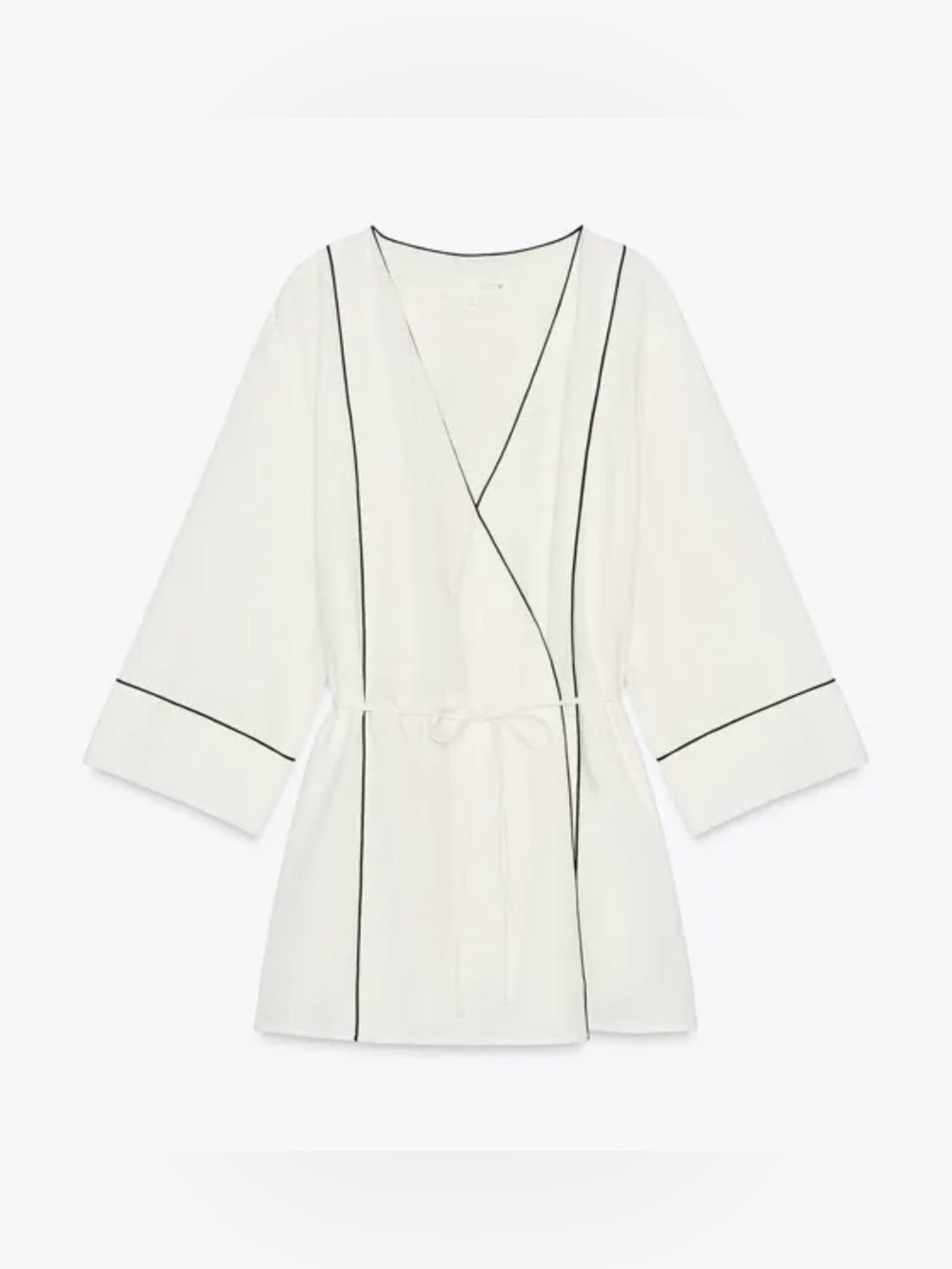 Zara Crossover Wrap jacket/ Kimono with Trims Very Good Condition